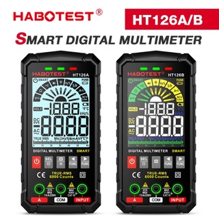 Đồng hồ vạn năng habotest ht126 kỹ thuật số 600v ac/ dc 6000 số đếm ncv thông minh tự động đa năng cao cấp