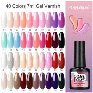 Gel Sơn Móng Tay UV Không Cồn Hóa Trang 7ML Với 40 Màu (1-20)