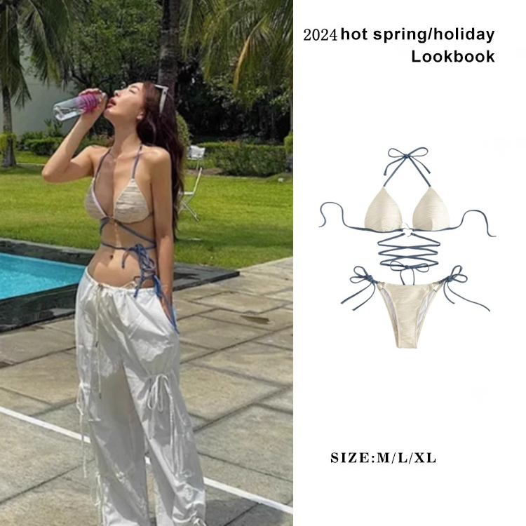 Bộ Bikini Hai Mảnh Thời Trang Đi Biển Cho Nữ