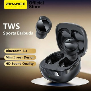 Tai nghe Bluetooth Awei T78 Tai nghe không dây Mini True có micrô Tai nghe chơi game Bluetooth 5.3