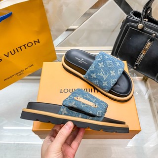24 gối bể bơi mới flat comfort nữ mules