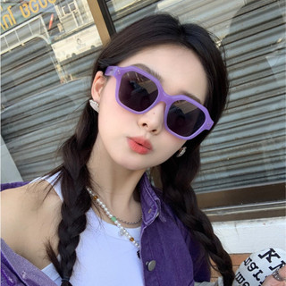 Kính Mát Tím Nữ Cao Cấp Châu Âu Mỹ Kính Mát Phong Cách Mới Mùa Hè Kính Mát Sungl