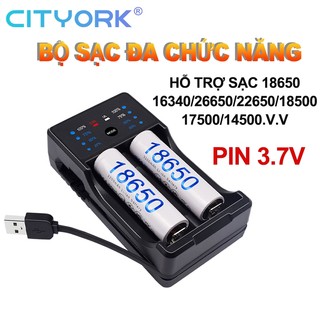 Bộ sạc pin 3.7v -cho lithium 18650/14500/18500/16340 3.7v