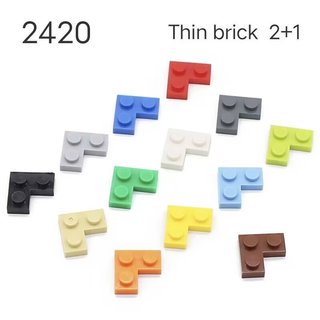 Khối xây dựng hạt nhỏ Phụ kiện DIY Bảng góc 2 + 1 Tương thích với Lego 2420 Phù hợp với Đồ chơi giáo dục
