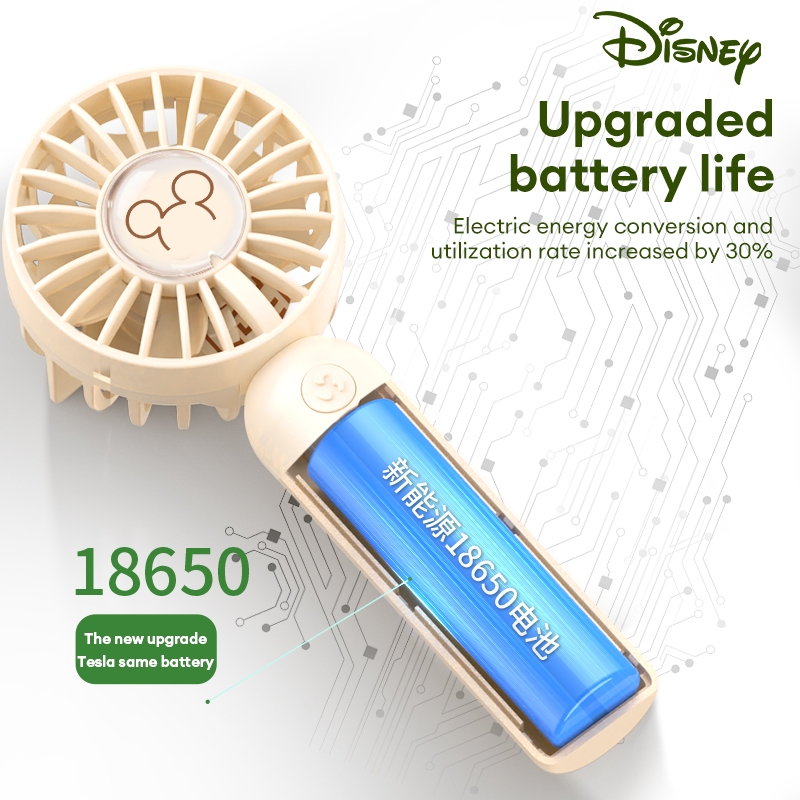 Disney F19 Quạt Bỏ Túi Siêu Tốc Độ Gió Siêu Thông Minh Dùng Khi Đi Du Lịch