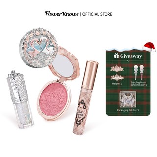 Bộ Mỹ Phẩm Trang Điểm Hoa Làm Quà Tặng Giáng Sinh Gồm mascara Bút Kẻ Mắt Nước Chống Nhòe