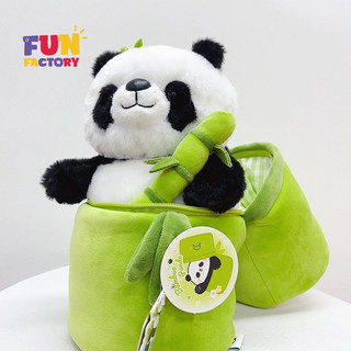 ℉UN FACTORY (2 Trong1) gấu bông gấu trúc panda ống đựng gấu bông gấu bông có tóc có đồ