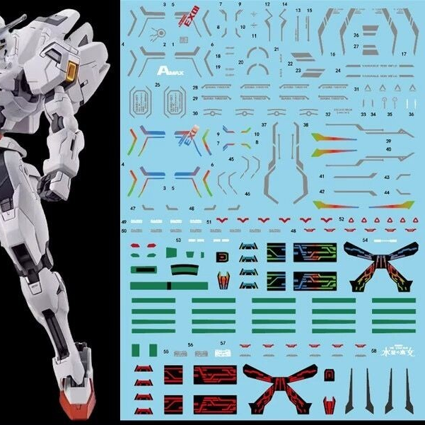 Amax Water slide decal FOR HG TWFM CALIBARN