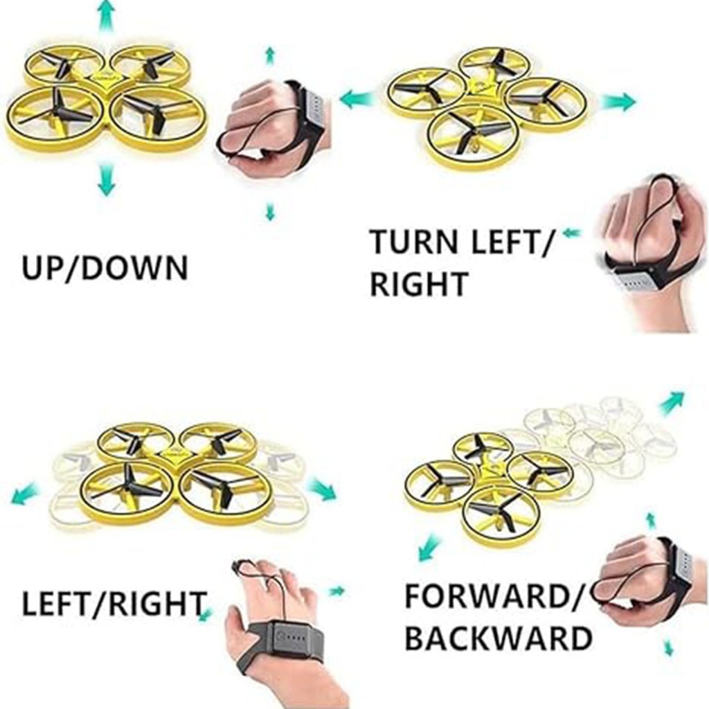 Cảm biến chuyển động tay LED DRONE XX18 Chống va chạm RC Quadcopter Máy bay DRONE MINI DRONE | BigBuy360 - bigbuy360.vn