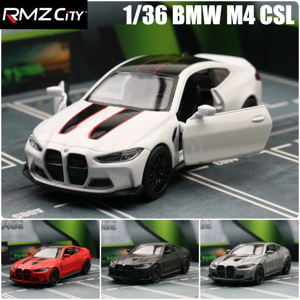 Rmz CITY 1: 36 BMW M4 CSL Mpower xe thể thao Mô hình Hợp kim Diecast xe Đồ chơi Xe