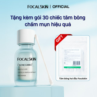 [SẢN PHẨM MỚI]FOCALSKIN Serum Chấm Mụn SALICYLIC ACID+ZINC  Hỗ Trợ Làm Dịu Mụn Viêm Sưng Đỏ Tức Thì 15G (Tặng 30 Tăm Bông)