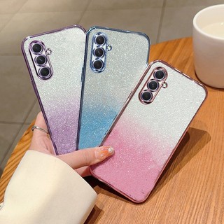 Dành Cho Galaxy A54 A55 A15 A35 A55 A24 A04S A02S A03S Mạ Chrome Cản Khung Bling Sáng Bóng Chuyển Màu Miếng Dán Trong Suốt Mềm TPU