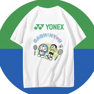 Yonex 2024 mới lông vũ đua bóng áo sơ mi văn hóa áo sơ mi thể thao giải trí thoáng khí nhanh khô tay ngắn tập luyện hàng đầu thi quần áo bóng bàn áo sơ mi quần áo áo sơ mi tennis