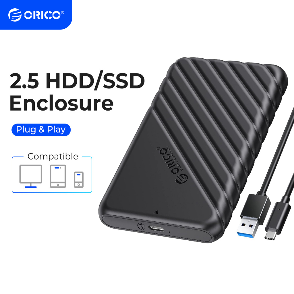 Bộ chuyển đổi ORICO SATA sang USB 3.0 Vỏ đĩa cứng gắn ngoài SSD HDD Vỏ 5Gbps Không cần dụng cụ cho ổ cứng SATA 2,5 "(2521U3)
