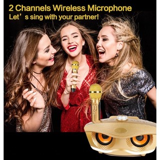 Loa Bluetooth Karaoke Micro Không Dây Karaoke Micro Kép