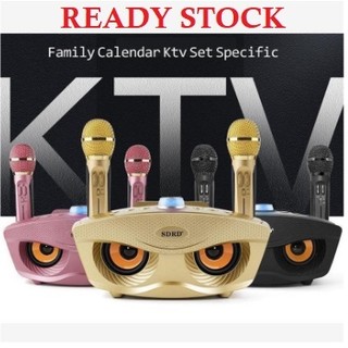 Loa Bluetooth Karaoke Micro Không Dây Karaoke Micro Kép