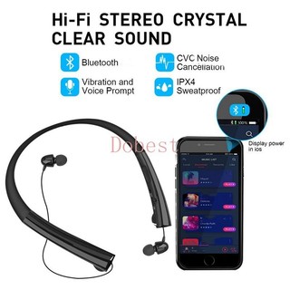 Tai Nghe Bluetooth Thể Thao Đeo Cổ Có mic Chống Mồ Hôi