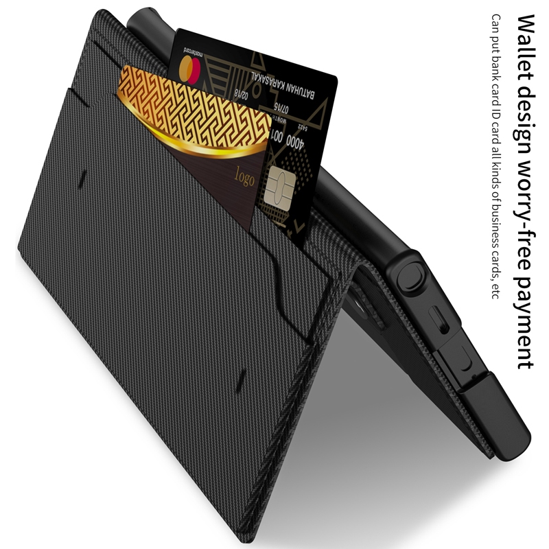 Dành Cho Samsung Galaxy S23 Ultra, S24 Ultra Case GKK Business Da Trơn Flip Book Stand Vỏ Sợi Carbon
