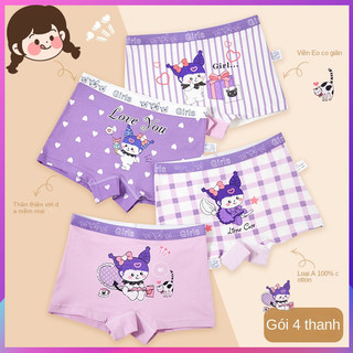 Trẻ Em Trẻ Em Quần Lót Nữ Cotton Nguyên Chất Boxer Tam Giác Bé Gái Bé Lớn Trẻ Em Bé Gái Bé Quần Short Không Mông