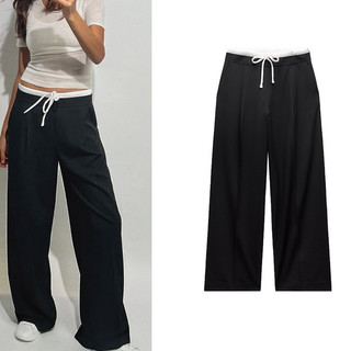 Quần lót Boxer nữ phong cách mới Za Autumn Quần thiết kế chắp vá 1608225