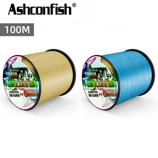 Ashconfish 16 Sợi 100M Cuộn Dây Câu Bện Cá Bằng X16 PE Siêu Bền Siêu Chắc ĐỦ SIZE Xanh Da Trời Vàng