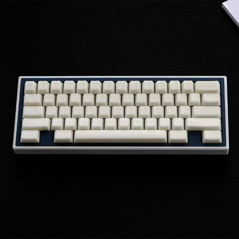 Gmk Đá Cẩm Thạch Trắng keycap 114Keys Ice Translucent PBT Double shot Cherry profile Cho mx Switch Bàn Phím Cơ