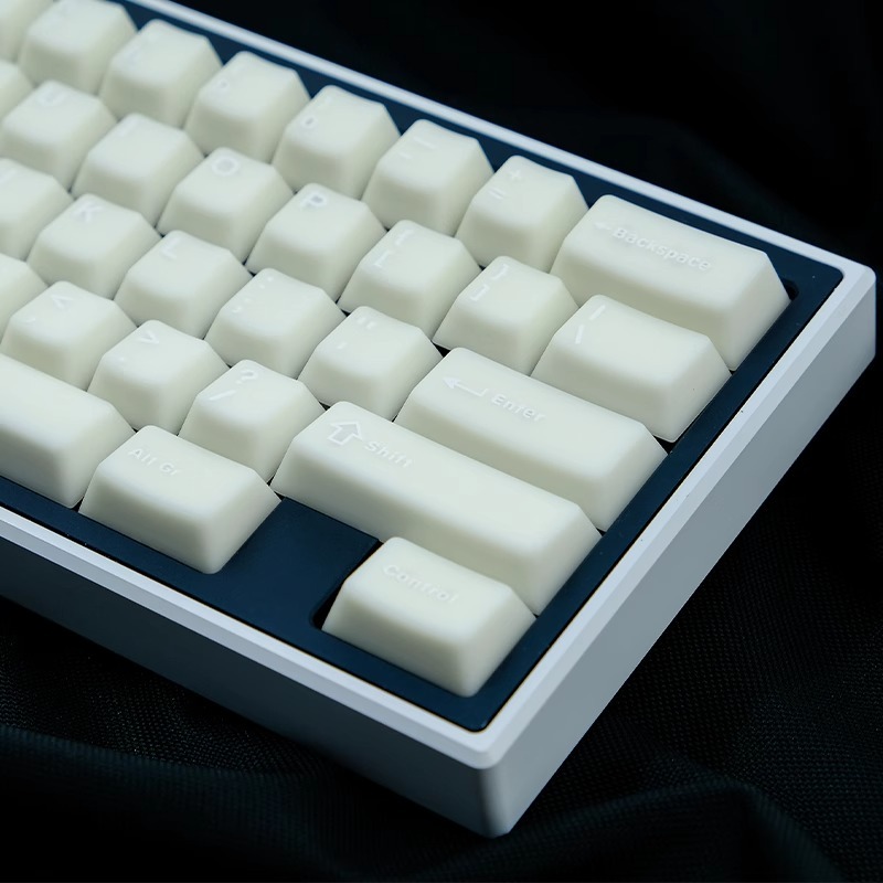 Gmk Đá Cẩm Thạch Trắng keycap 114Keys Ice Translucent PBT Double shot Cherry profile Cho mx Switch Bàn Phím Cơ