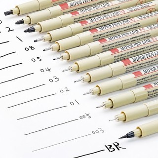 Letit pigma micron bút kim bàn chải mềm bút vẽ 005 01 02 03 04 05 08 1.0 bàn chải nghệ thuật máy làm lót mực đen bút vẽ