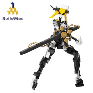 Buildmoc Mecha Mobile Suit Girl Model Robot Khối xây dựng Đồ chơi giáo dục trẻ em Quà tặng cho trẻ em 291 viên gạch Khối xây dựng MOC