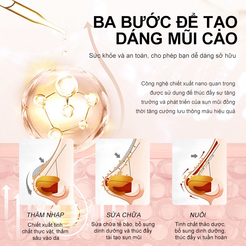 MeiYanQiong Tinh Dầu định Hình Và Làm Thẳng Mũi Mạnh Mẽ Hiệu Quả Chăm Sóc 10ml