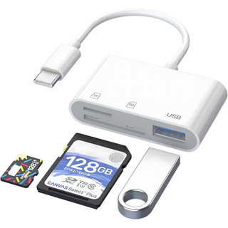 Đầu đọc thẻ usb c sang sd, bộ chuyển đổi đầu đọc thẻ nhớ usb c sang micro sd tf tương thích với cổng type-c