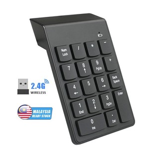 Bàn phím số không dây 2.4GHz 18 phím Bàn phím số không dây Máy tính để bàn di động Bàn phím máy tính xách tay