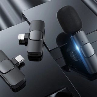 Micro Lavalier không dây ngắn Bộ micro phát sóng Lavalier Micro có thể sạc lại Micro cầm tay Phát sóng trực tiếp