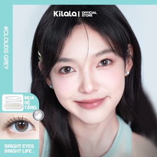 10 chiếc Kính áp tròng Kilala lens 1 ngày màu xám Clouds Cleared Grey DIA 14.2mm có độ (0-8)
