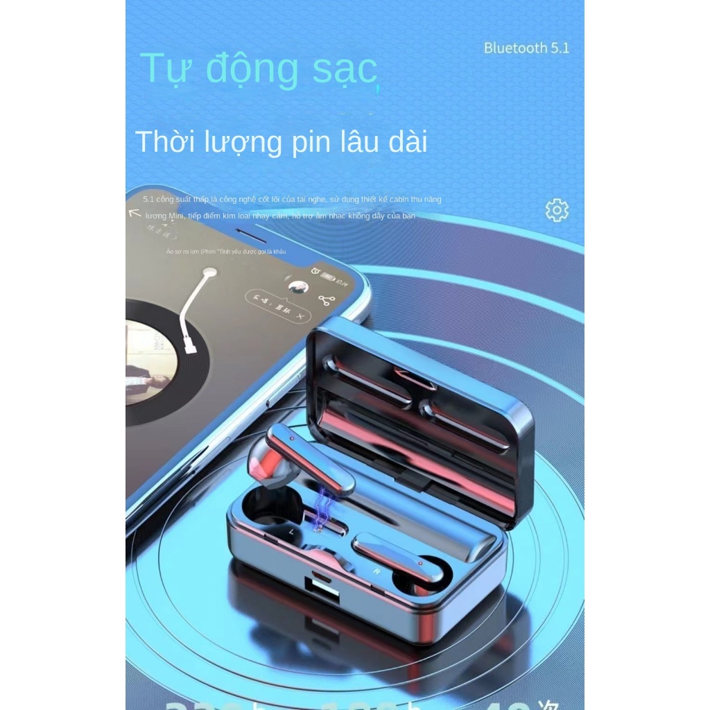 Phong Cách Mới Màn Hình Kỹ Thuật Số Gương s20 Tai Nghe Bluetooth In-Ear Pin Siêu Dài Tuổi Thọ Cảm Ứng Tiếng Ồn Không Dây Có Thể