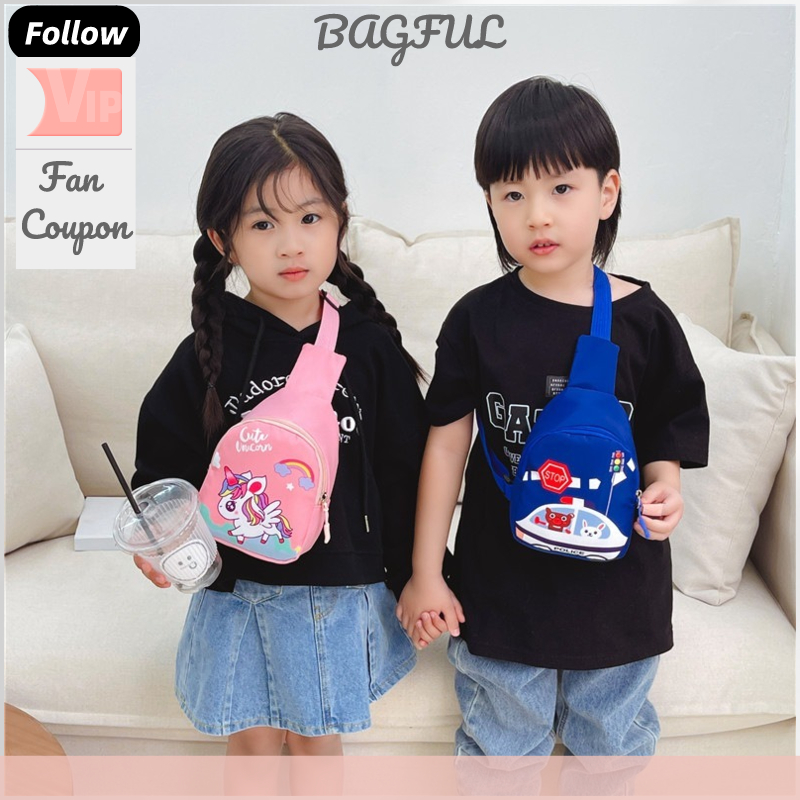 Túi đeo chéo ngực kiểu dáng công chúa xinh xắn, thích hợp cho bé trai, bé gái đi chơi