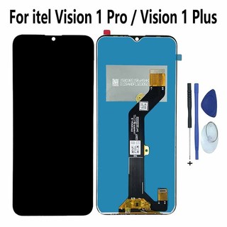 Dành cho itel vision 1 plus l6501 màn hình lcd bộ số hóa màn hình cảm ứng cho itel vision 1 pro l6502