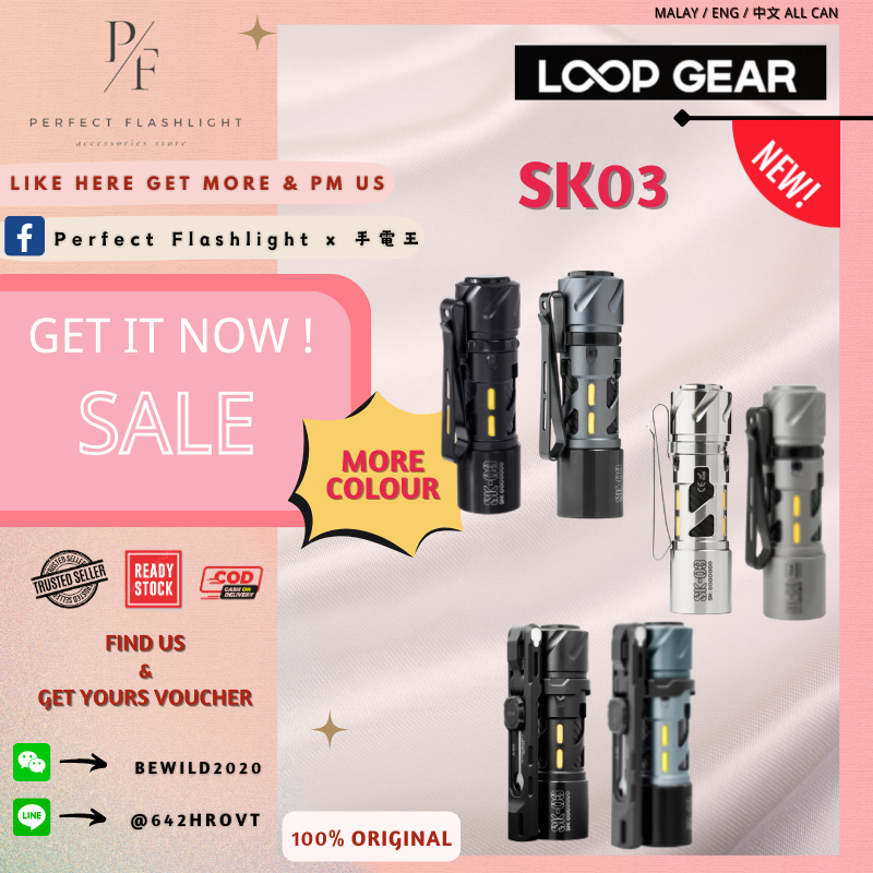 Đèn pin hoàn hảo LOOP GEAR Sk03