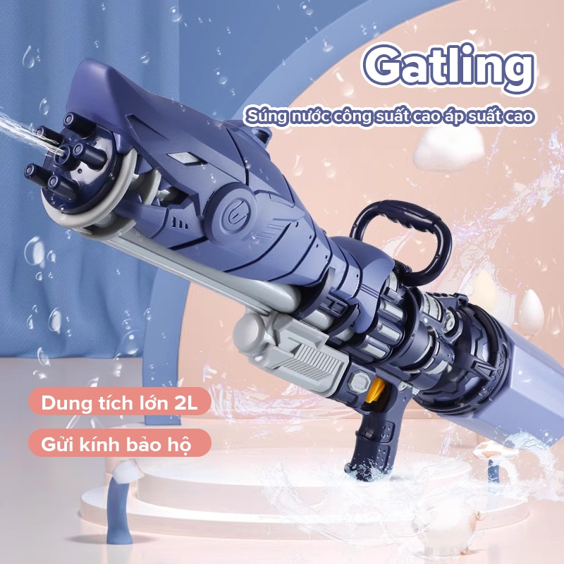 Súng Nước Cực Lớn Đồ Chơi Trẻ Em Xịt Nước Đồ Chơi Áp Lực Cao Súng Nước Kéo Ra Dung Tích Lớn Chiến Đấu Nước Dụng Cụ Tiện Dụng Bé Trai