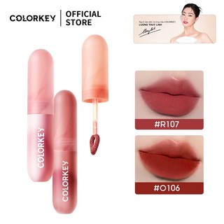 COLORKEY Son Môi Colorkey Lip Mousse Lip Mud Màu Nhung Mờ Xinh Xắn 2g