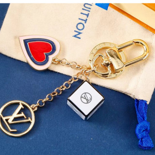 Dây chuyền móc khóa vàng LV / Louis Vuitton Donkey Family ⛓ Mặt dây chuyền Logo Chữ cái Mặt dây chuyền