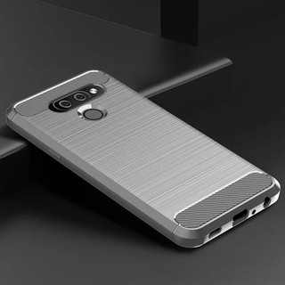 Ốp Lưng Mờ Sang Trọng Cho LG Q60 X6 lgk50 Vỏ Điện Thoại TPU Chống Sốc Cho LG k12 max lgq60 Vỏ Sợi Carbon Mềm Coque Fundas