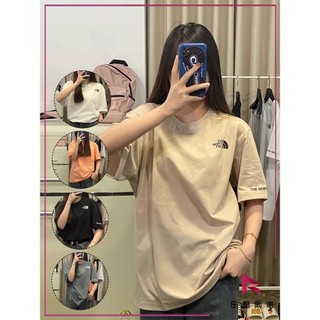 Áo thun mẹ có Logo The NorthFace Cuff được làm bằng Cotton nguyên chất, tay ngắn đơn giản và đa năng dành cho nam và nữ
