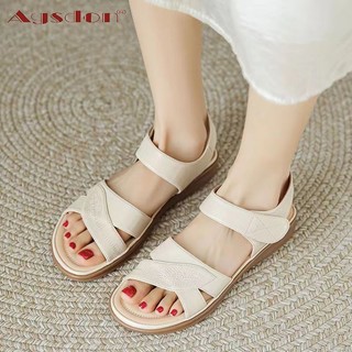 Agsdon Giày Sandal Thể Thao  Nữ Sinh Mùa Hè 2024 Đế Phẳng Không Mệt Mỏi Chân