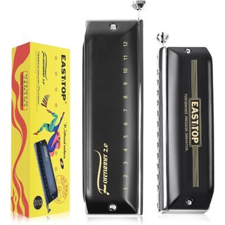 Kèn Harmonica 12 lỗ Cân Chromatic Không màng Chống dính Harmonica Người mới bắt đầu Thực hành giới thiệu Harmonica Giảng dạy Harmonica