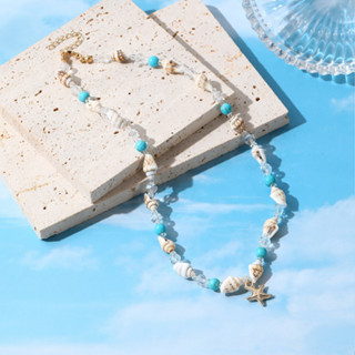 Handmade Ngọc Trai Vỏ Vòng Cổ Hạt Vòng Cổ Bãi Biển Conch Sao Biển Choker Dành Cho Nữ Boho Trang Sức Quà Tặng Thời Trang Mùa Hè