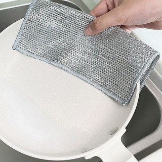 Dish Cloth, Kitchen Tea Towel, Multifunctional Double-Sided Cleaning Tool, Wet And Dry Cleaning for Bowls, Housewife