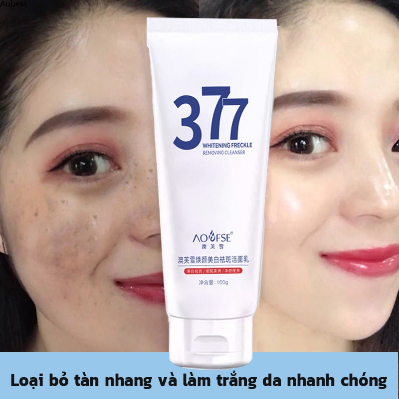 Sữa Rửa Mặt 377 WHITENING – Giải Pháp Toàn Diện Cho Da Sáng, Mụn, Tàn Nhang, Trẻ Hóa Da 100g