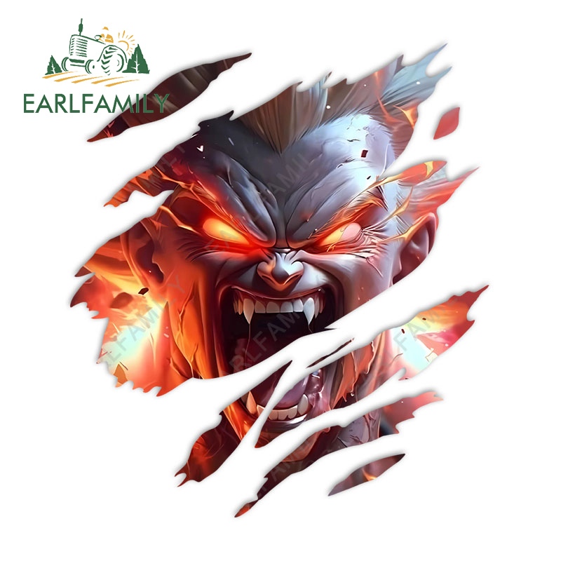 Earlfamily 13cm Dragon Ball Anime Xé Xe Miếng Dán RV Camper Chống Nước Sáng Tạo Decal Graffiti Chống Trầy Xước Bảo Vệ Cửa Ô Tô Thời Trang