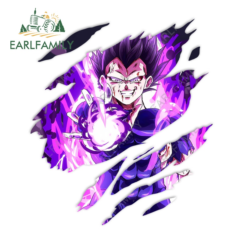 Earlfamily 13cm Dragon Ball Anime Xé Xe Miếng Dán RV Camper Chống Nước Sáng Tạo Decal Graffiti Chống Trầy Xước Bảo Vệ Cửa Ô Tô Thời Trang